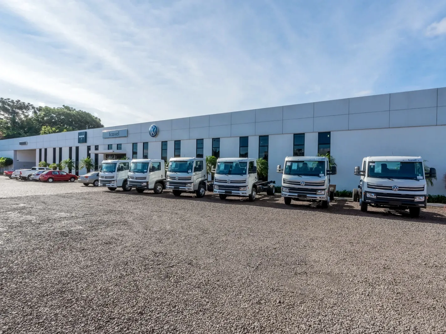 Obra comercial entregue em pré-moldado em Cascavel/PR